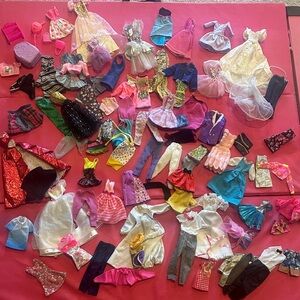 LARGE Lot of Barbie Doll Clothing